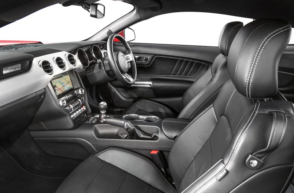CABIN FEVER: Interior of the right hand drive 2016 Ford Mustangs CABIN FEVER: Interior of the right hand drive 2016 Ford Mustangs